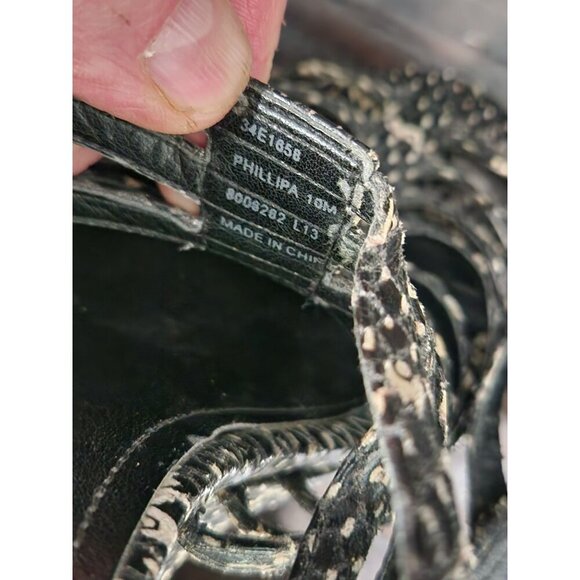 EUC Calvin Klein Phillipa Snake Print Wedge Sandals/Sz. 10M - Picture 9 of 9